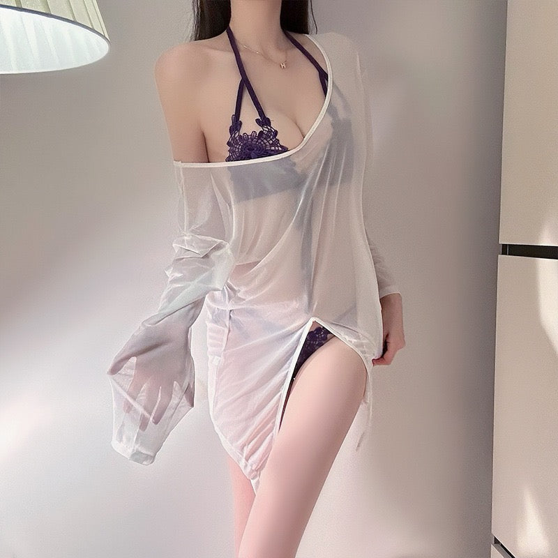 Semi-sheer cover-up set
