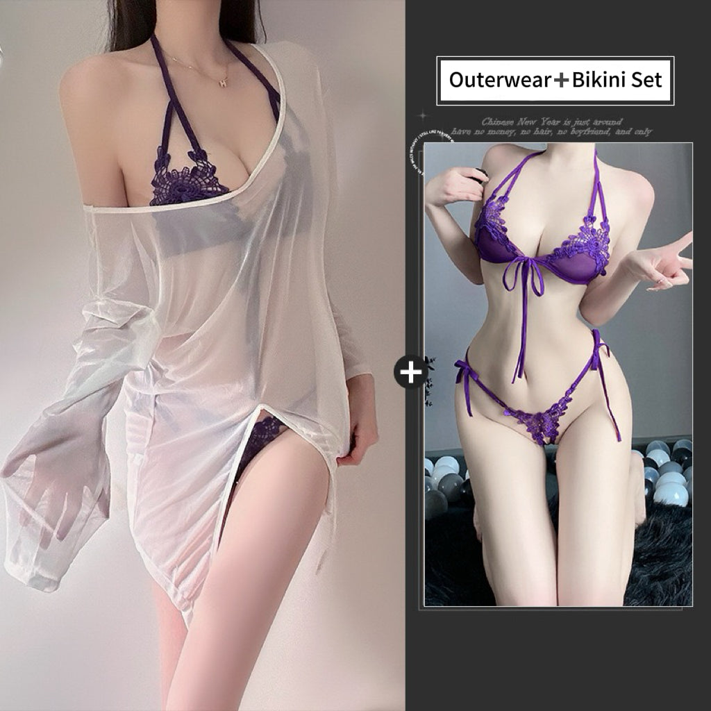 Semi-sheer cover-up set